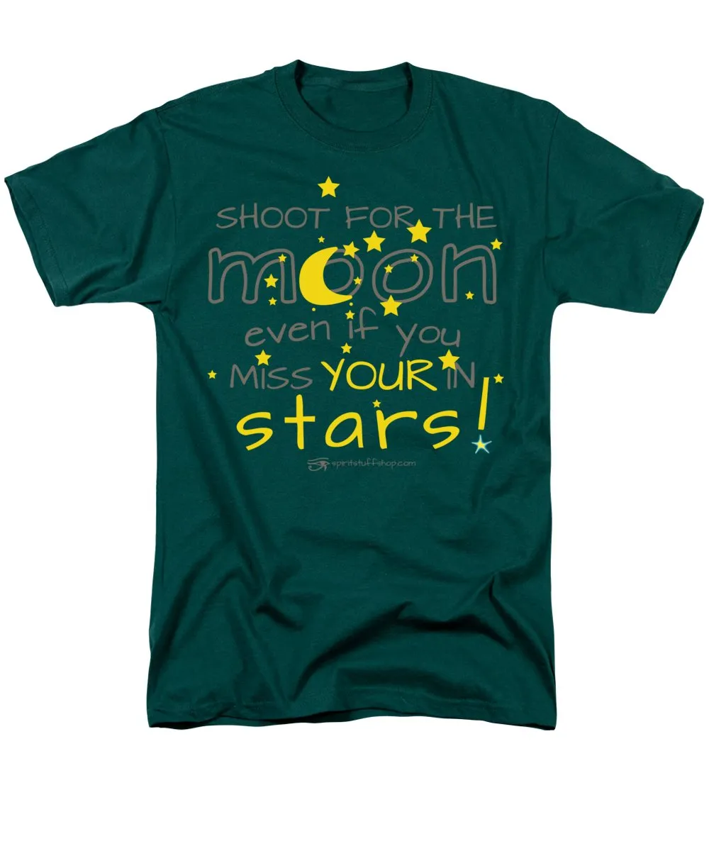 Shoot For The Moon Even If You Miss Your In The Stars - Men's T-Shirt  (Regular Fit)