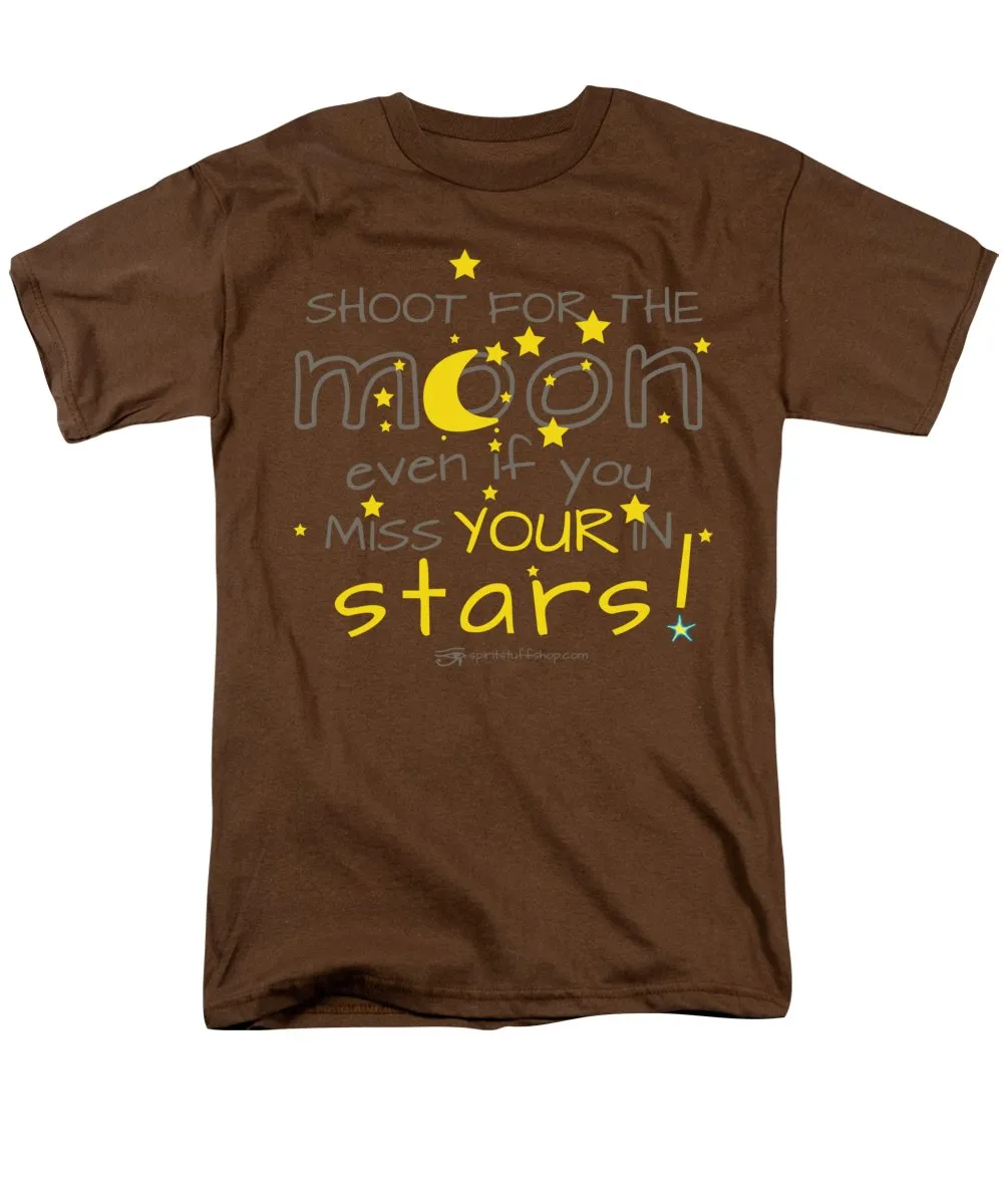 Shoot For The Moon Even If You Miss Your In The Stars - Men's T-Shirt  (Regular Fit)