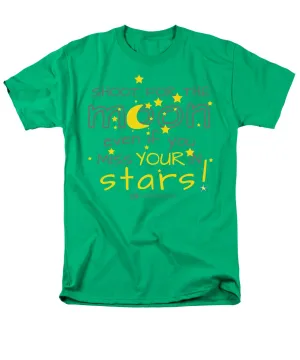 Shoot For The Moon Even If You Miss Your In The Stars - Men's T-Shirt  (Regular Fit)