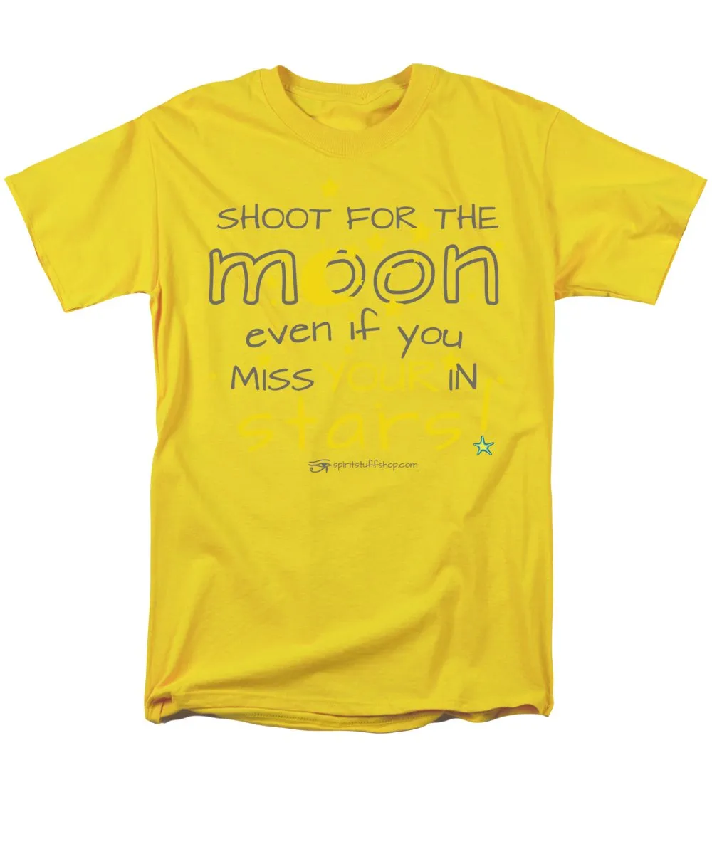 Shoot For The Moon Even If You Miss Your In The Stars - Men's T-Shirt  (Regular Fit)