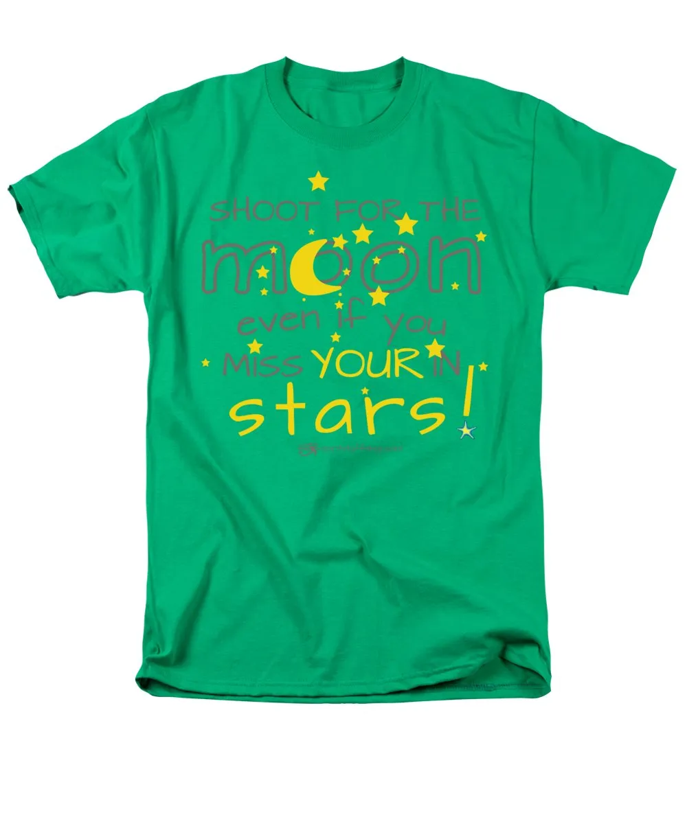 Shoot For The Moon Even If You Miss Your In The Stars - Men's T-Shirt  (Regular Fit)