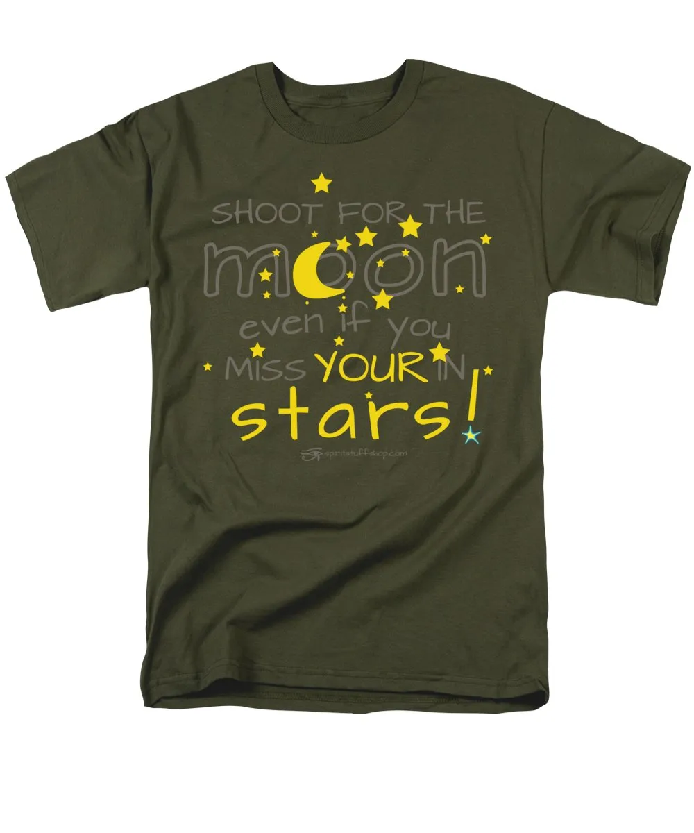 Shoot For The Moon Even If You Miss Your In The Stars - Men's T-Shirt  (Regular Fit)