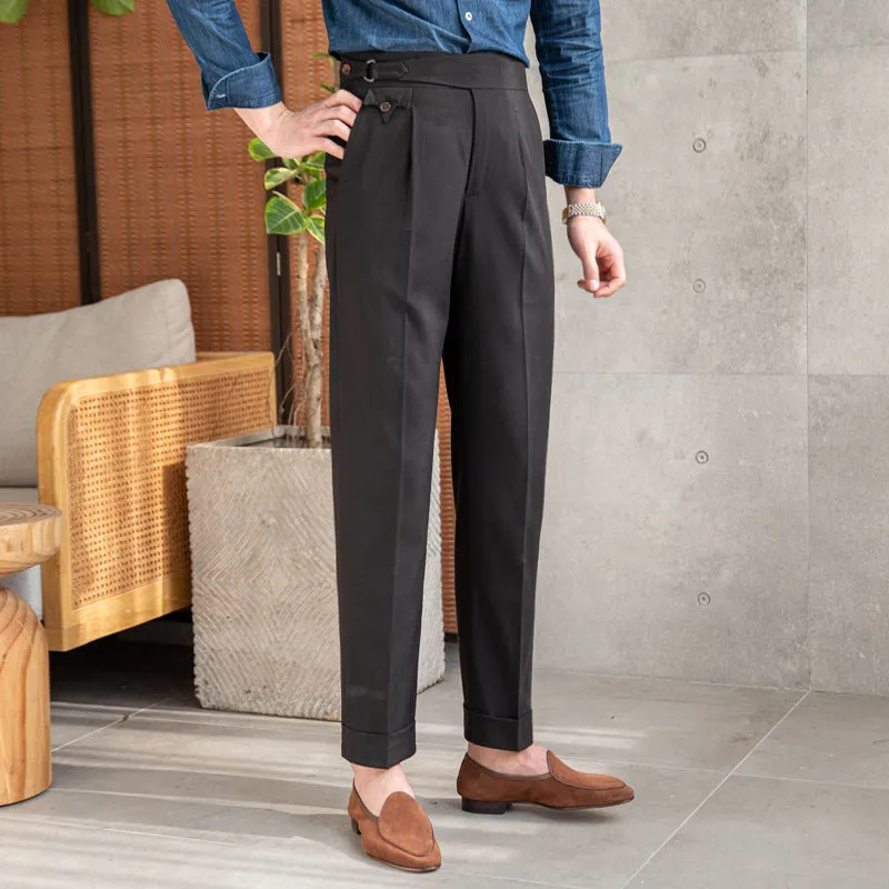Sicily High Waisted Pleated Trousers