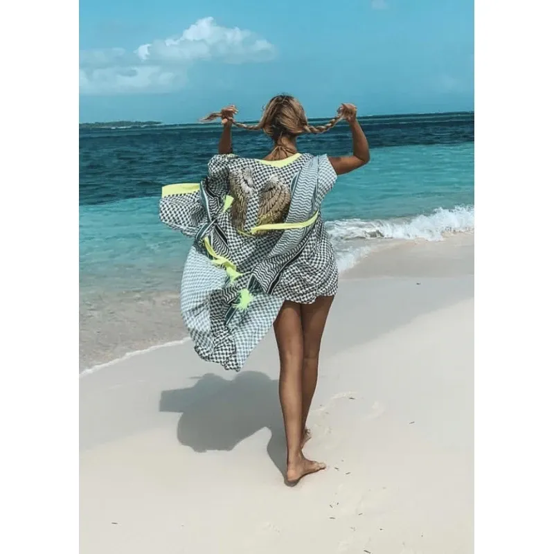 Silk Tunic Beach Cover Up