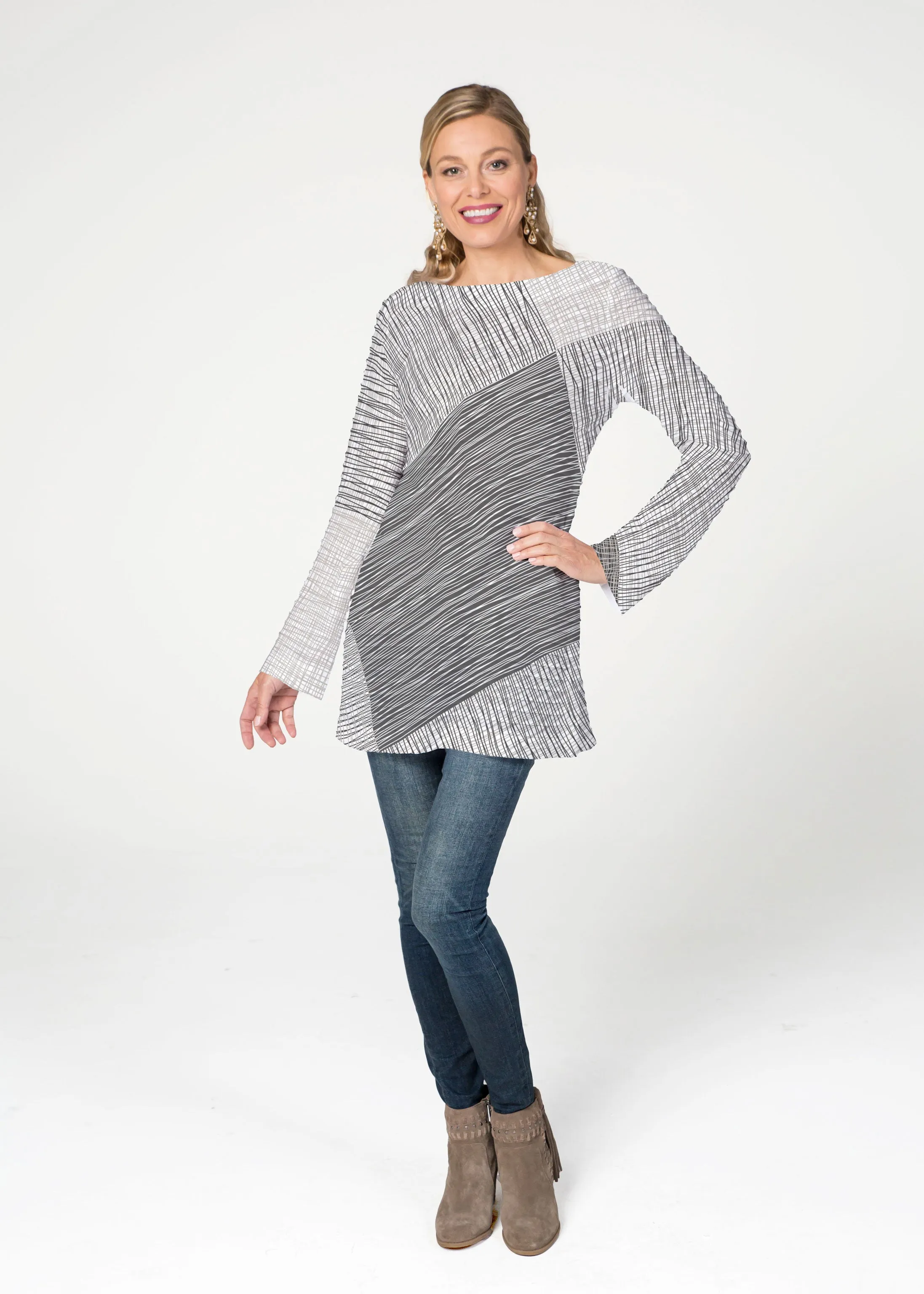 Sketch (14205) ~ Banded Boatneck Tunic