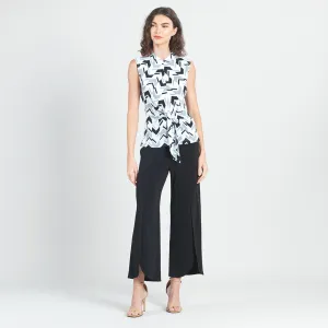 Sleeveless Center Front Tie Top - Chevron Stripe - Final Sale!