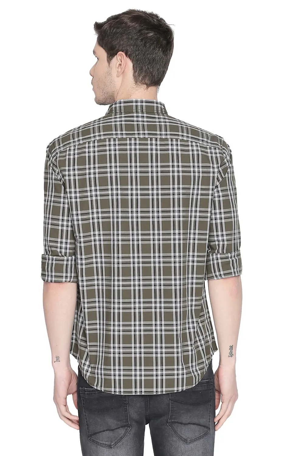 Slim Fit Checks Shirt