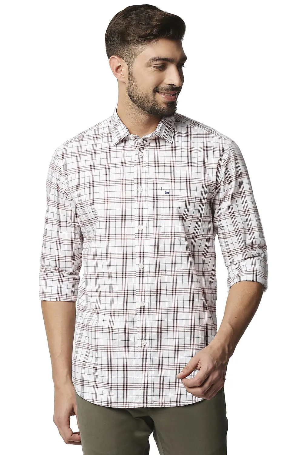 Slim Fit Checks Shirt