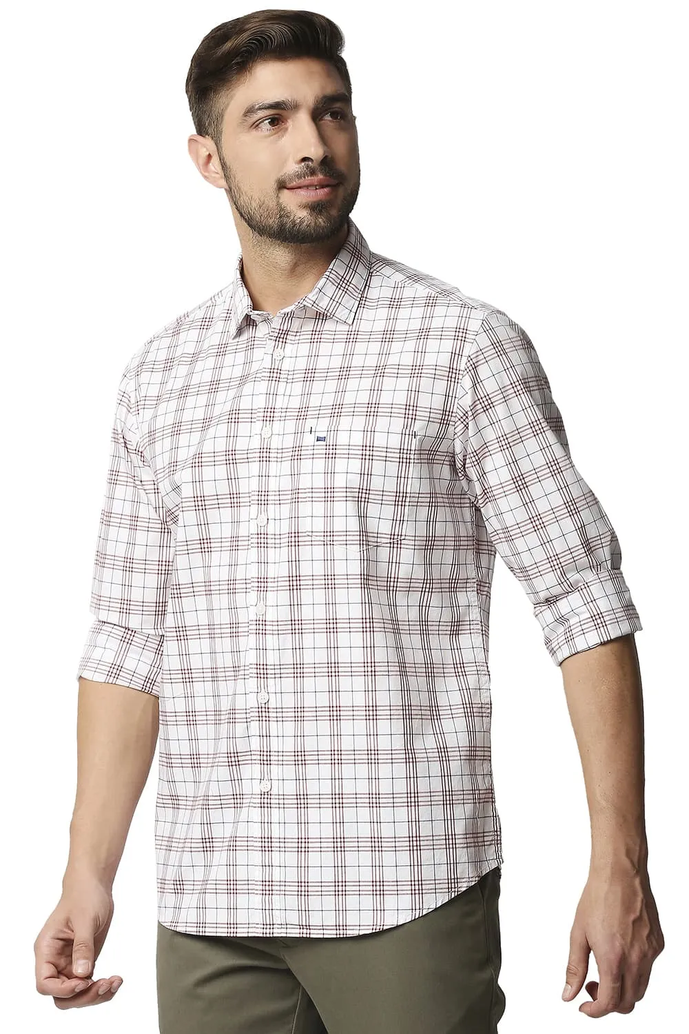 Slim Fit Checks Shirt
