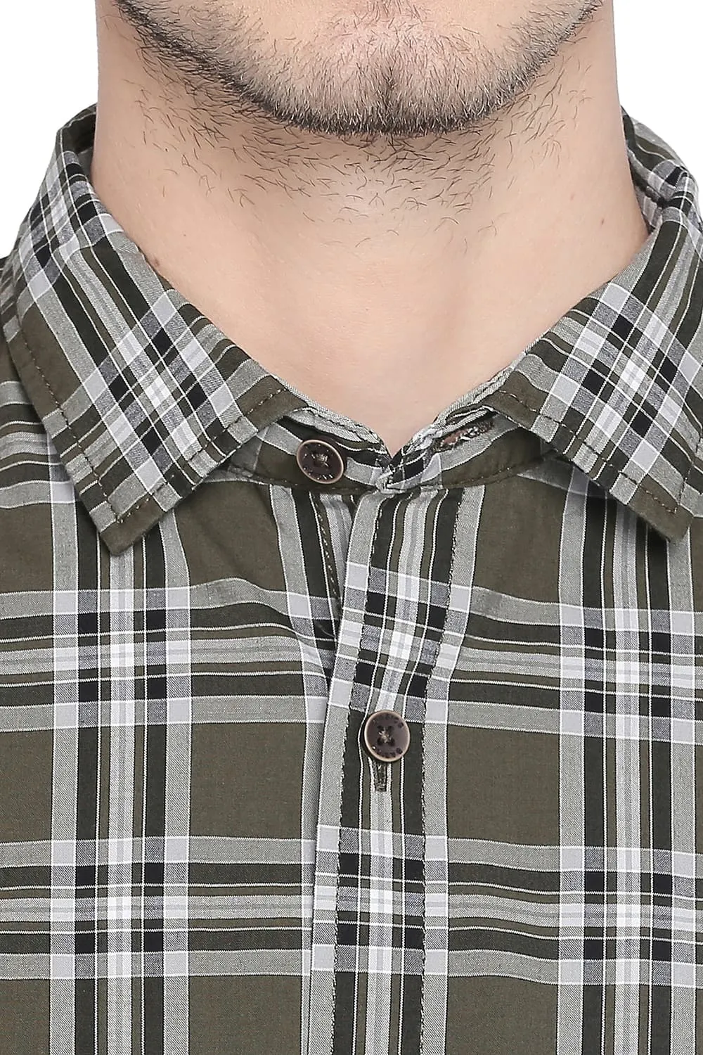Slim Fit Checks Shirt