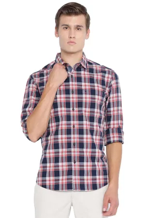 Slim Fit Checks Shirt