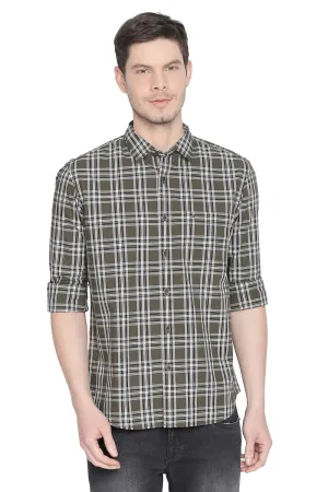 Slim Fit Checks Shirt