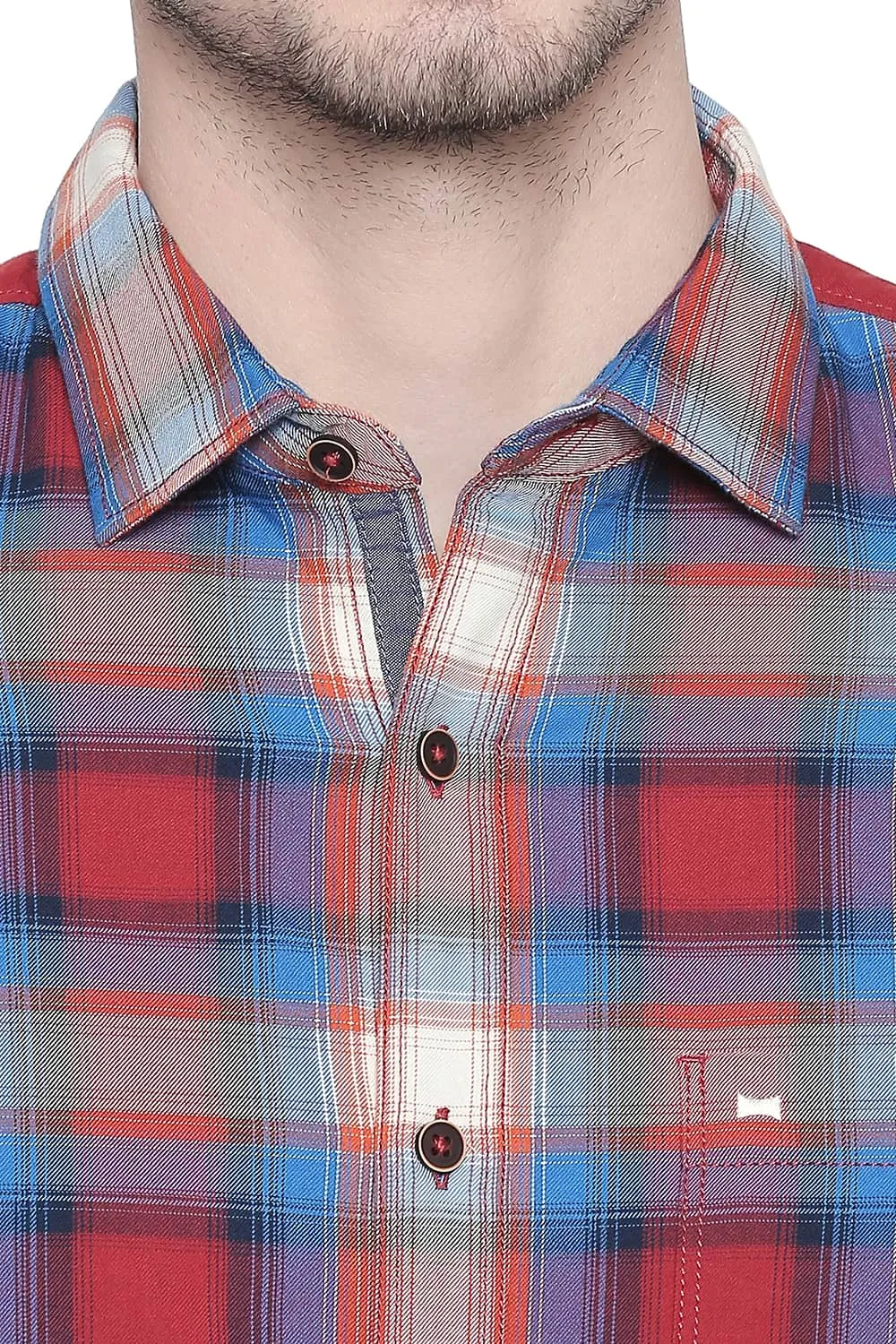 Slim Fit Checks Shirt
