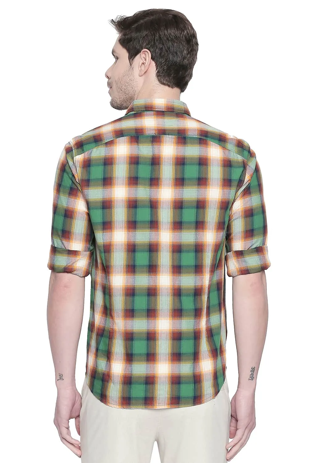 Slim Fit Checks Shirt