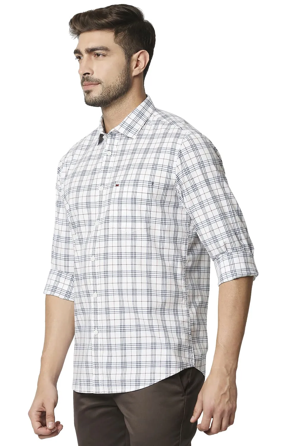 Slim Fit Checks Shirt