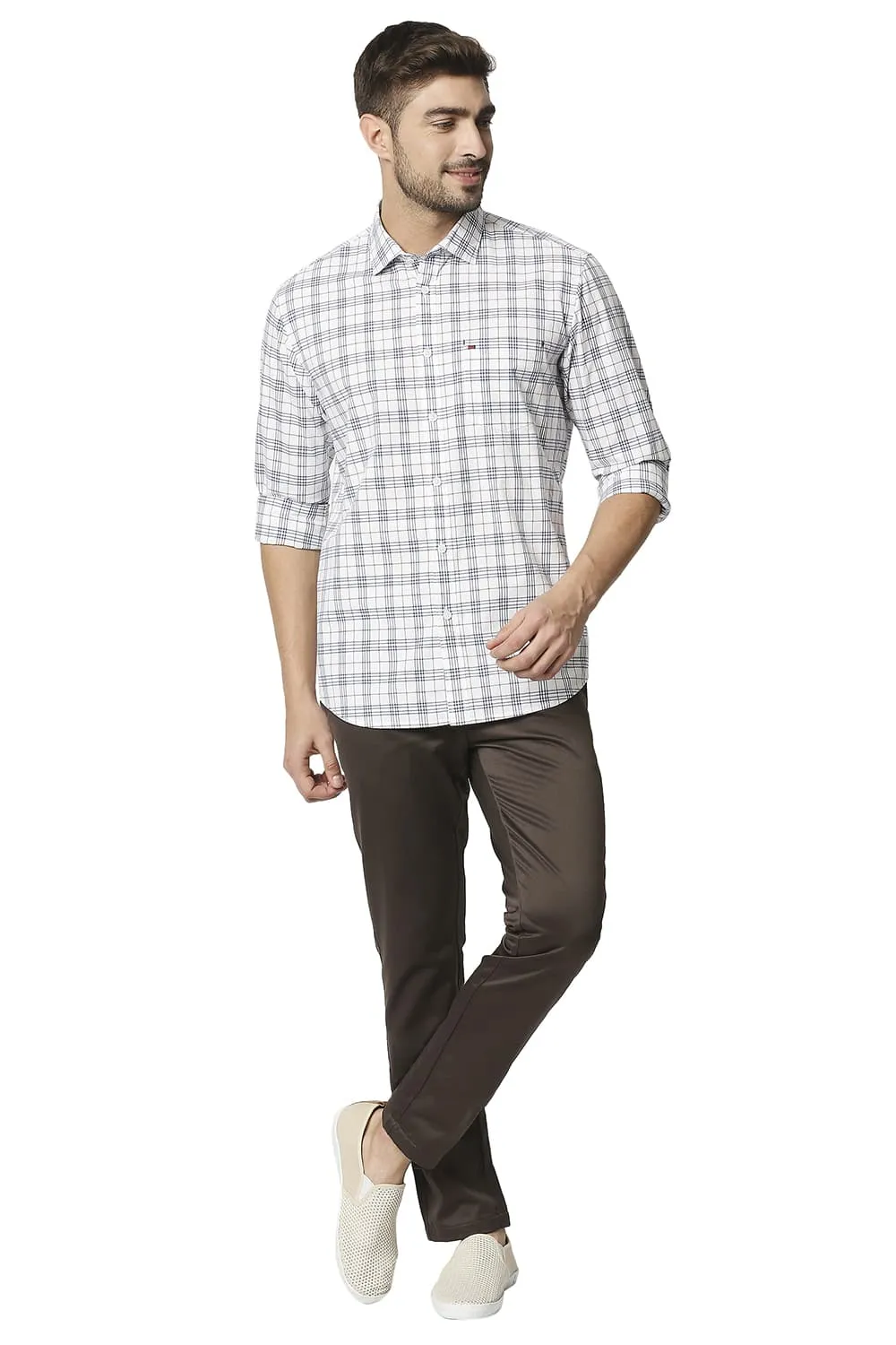 Slim Fit Checks Shirt