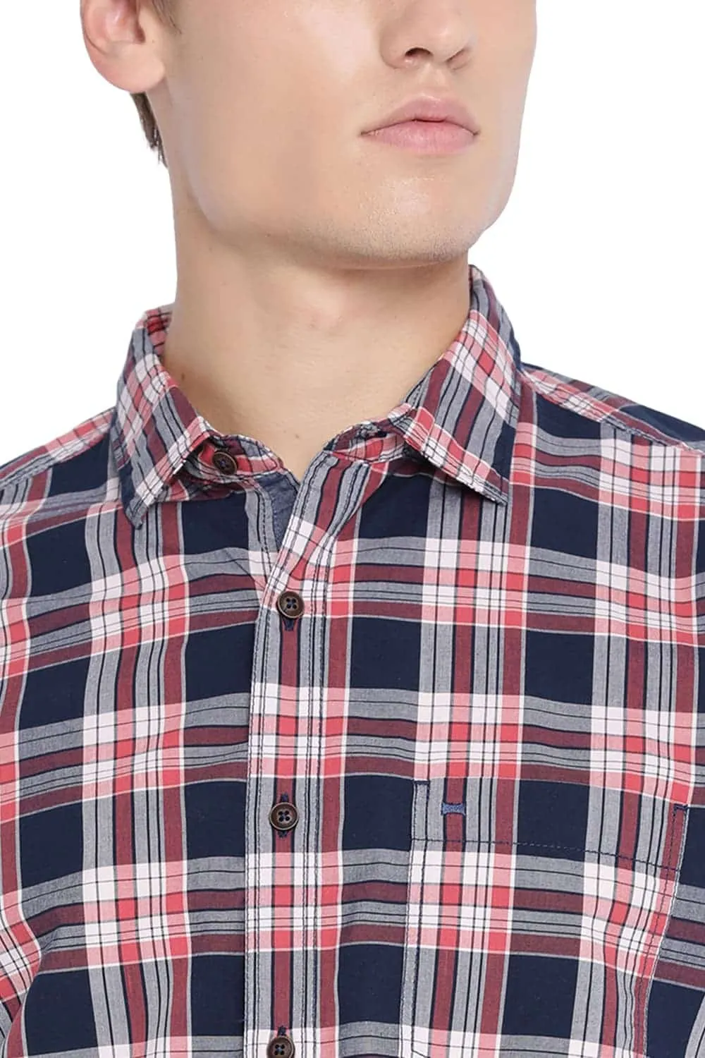 Slim Fit Checks Shirt