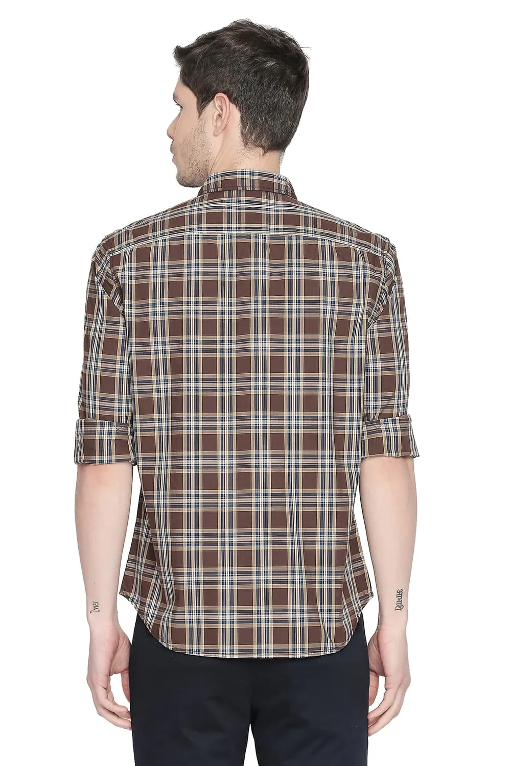 Slim Fit Checks Shirt