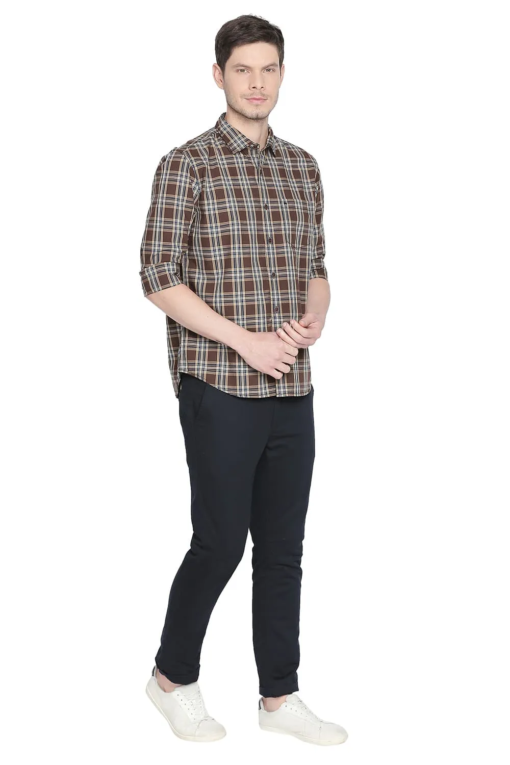 Slim Fit Checks Shirt