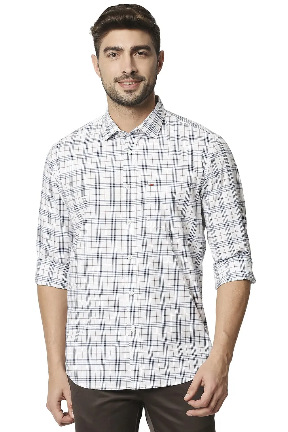 Slim Fit Checks Shirt