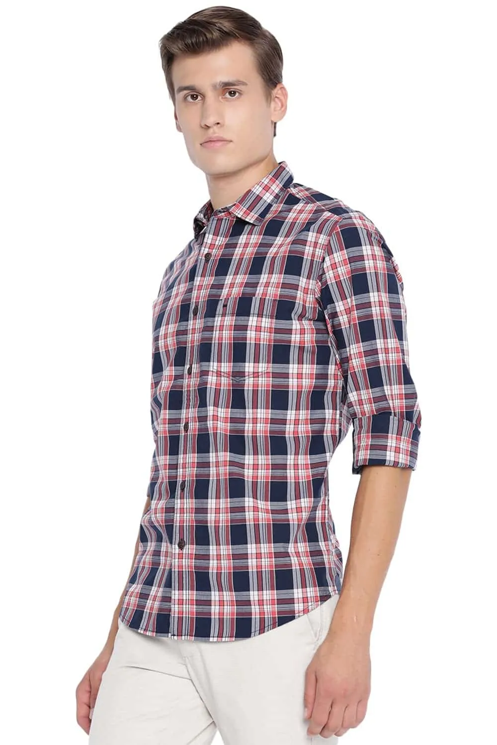 Slim Fit Checks Shirt