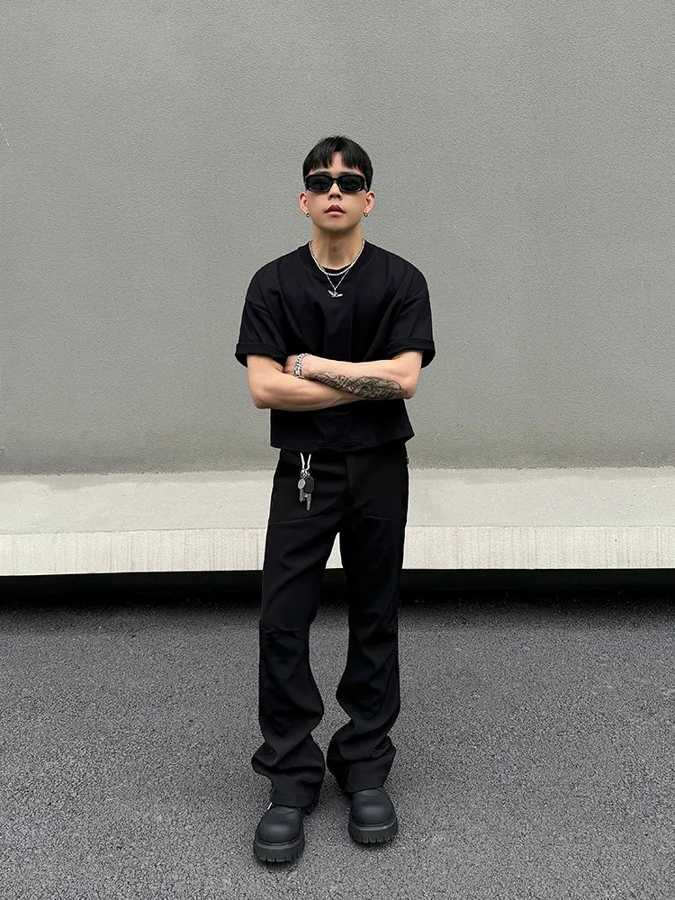 Slim Fit Straight Leg Trousers