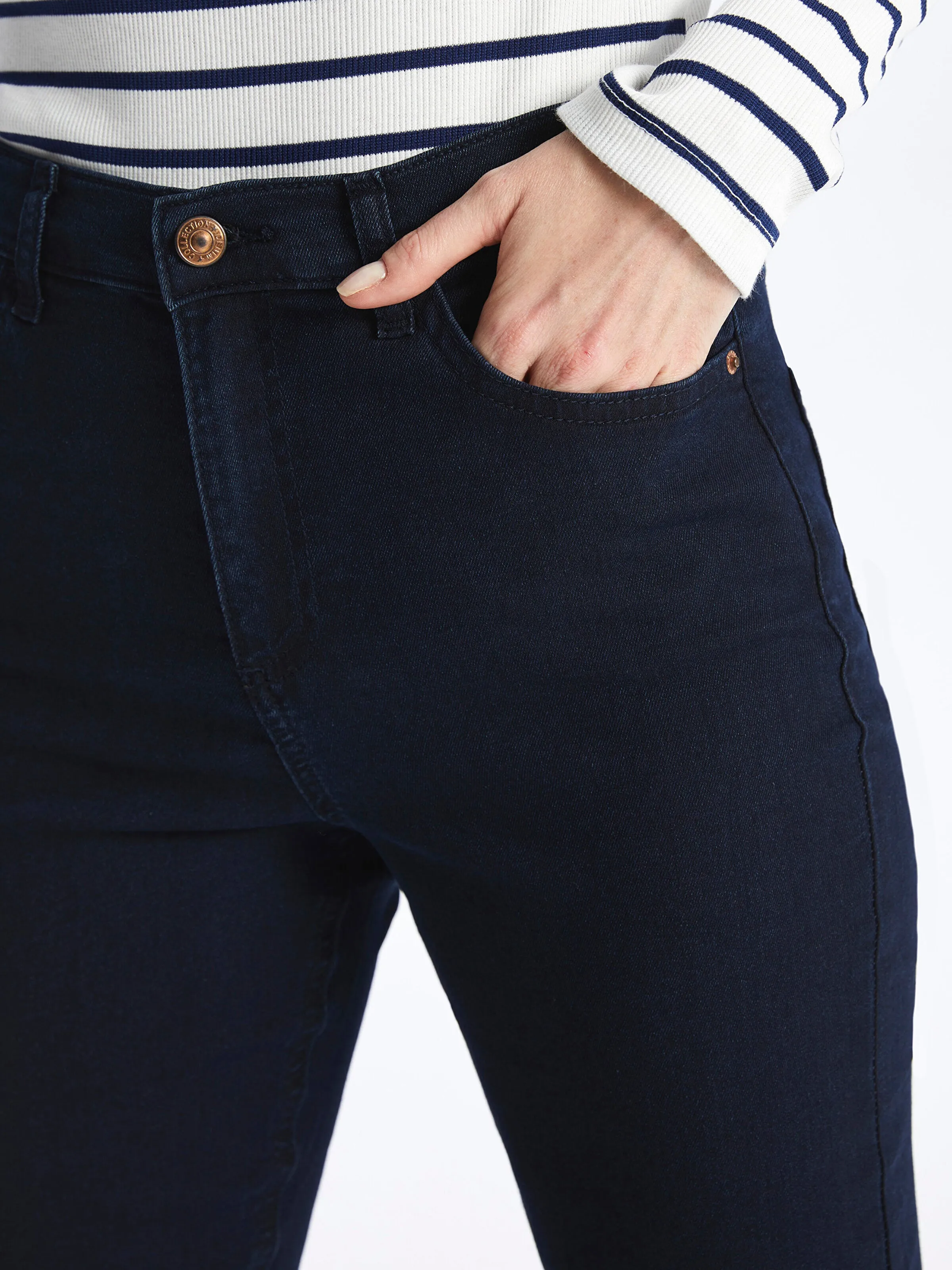 Slim Fit Women Jean Trousers