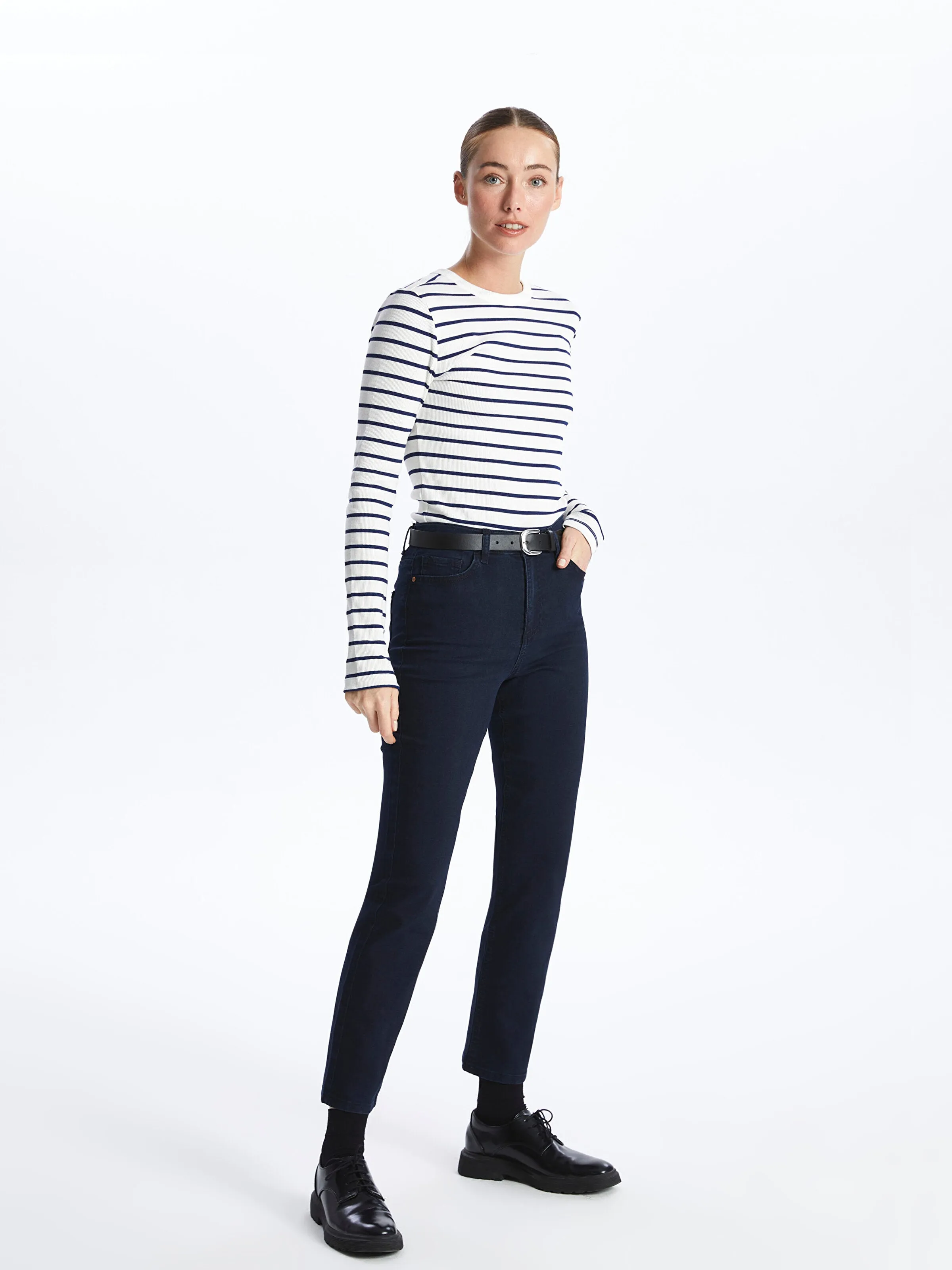 Slim Fit Women Jean Trousers