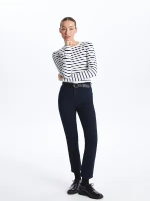 Slim Fit Women Jean Trousers