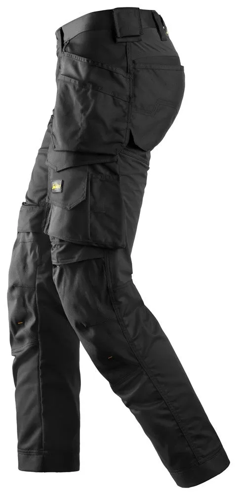 Snickers Black, Stretch Trousers Holster Pockets (6241)