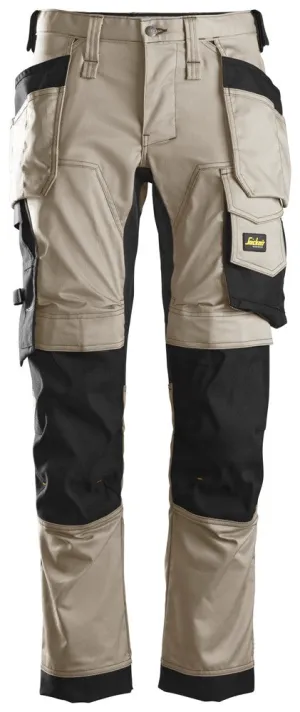 Snickers Khaki, Stretch Trousers Holster Pockets (6241)