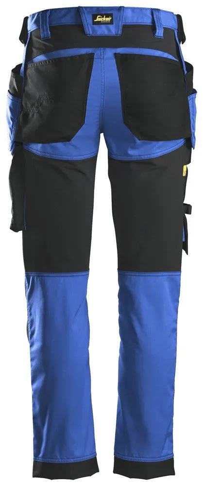 Snickers True Blue, Stretch Trousers Holster Pockets (6241)