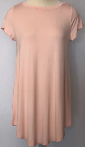 SOLID C-NECK TUNIC
