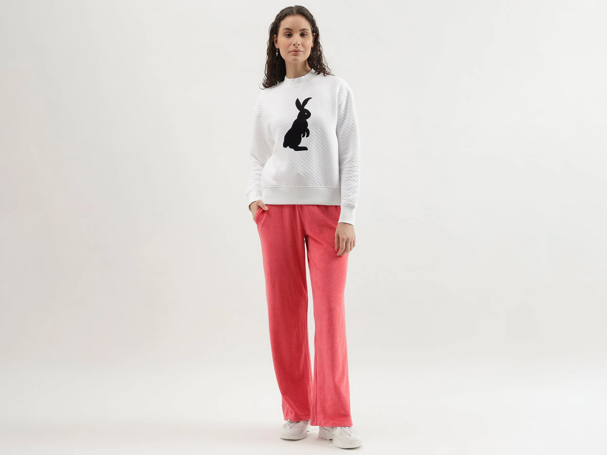 Solid Coloured Wide Leg Joggers