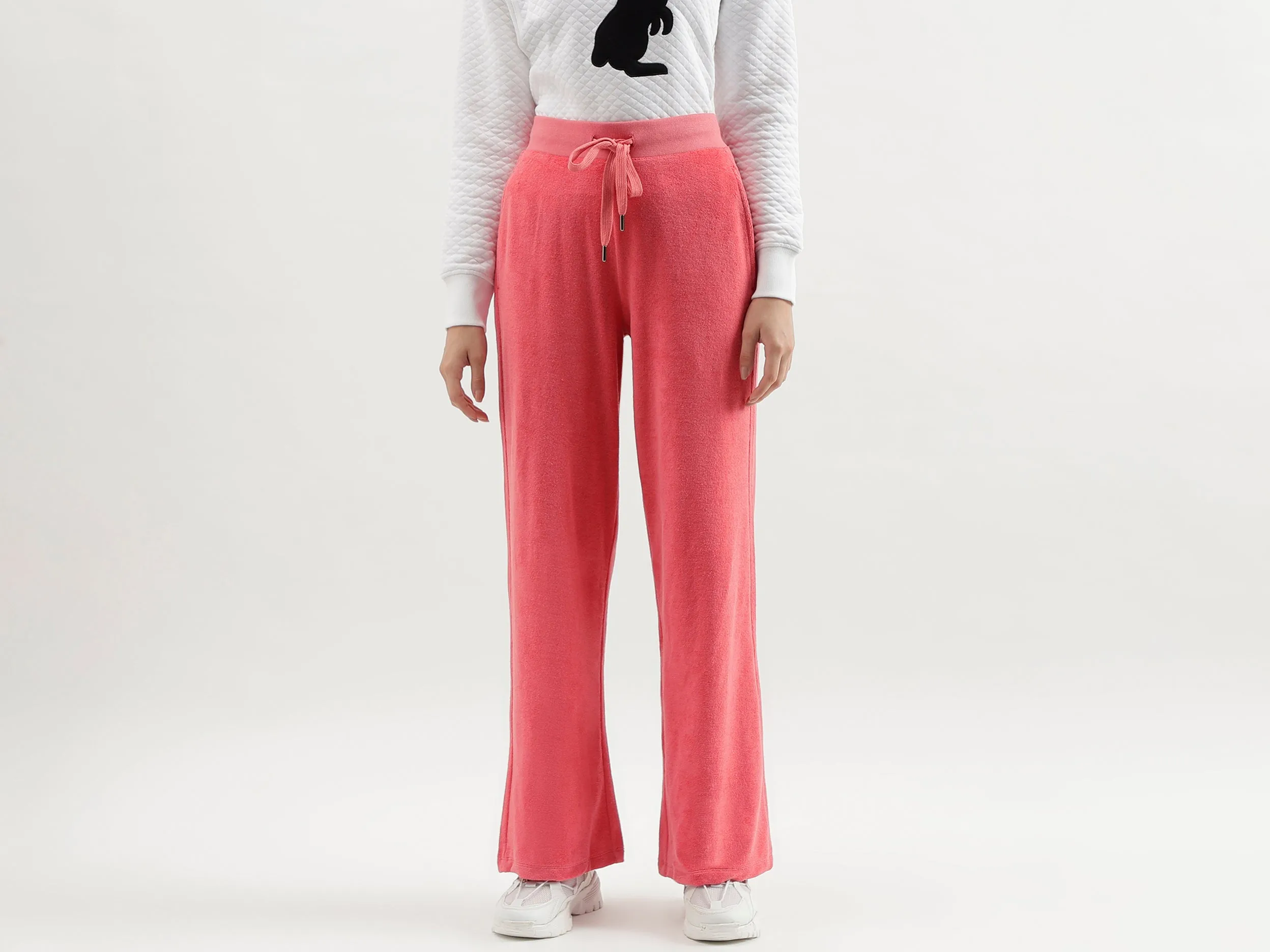 Solid Coloured Wide Leg Joggers