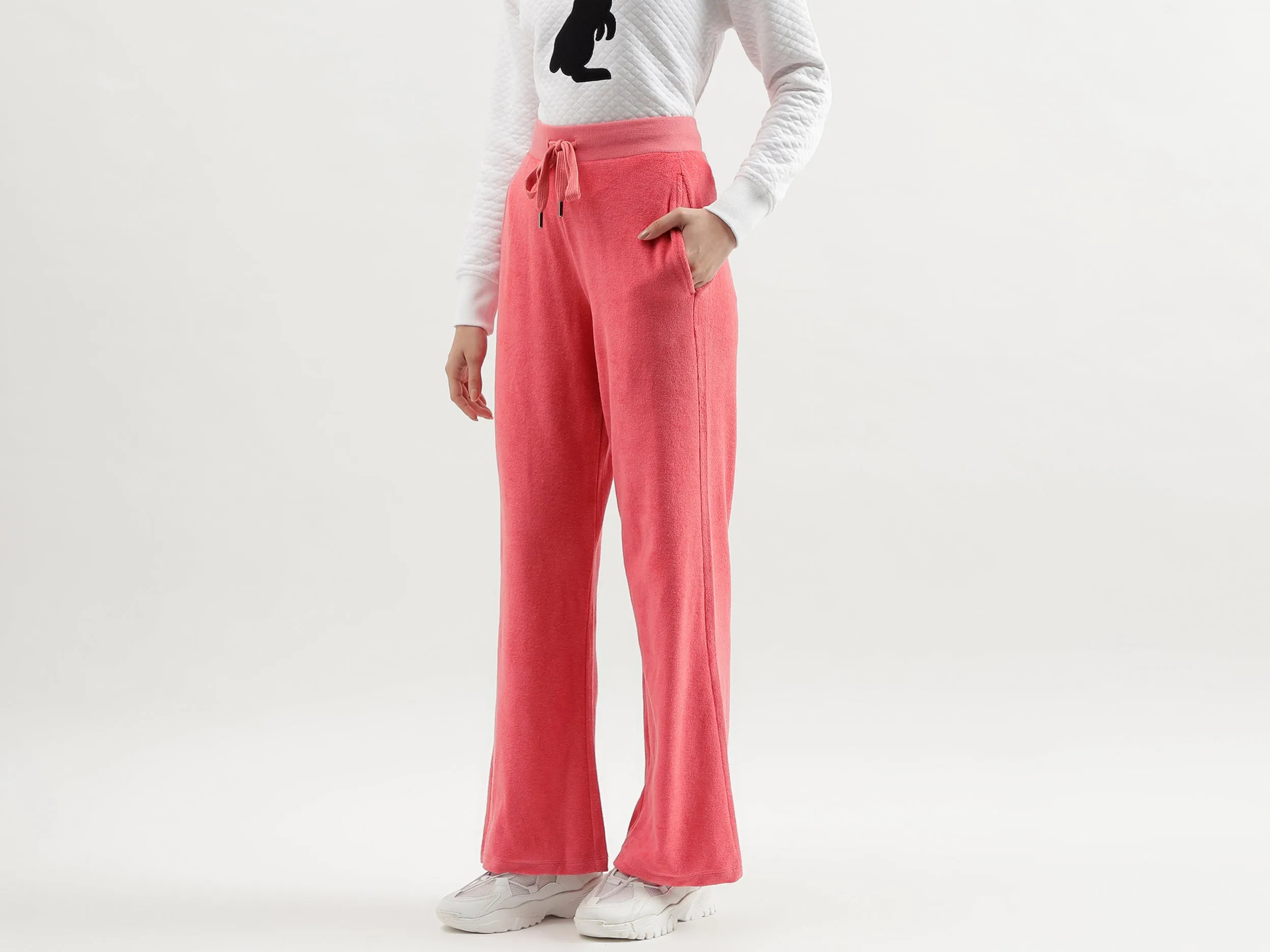 Solid Coloured Wide Leg Joggers