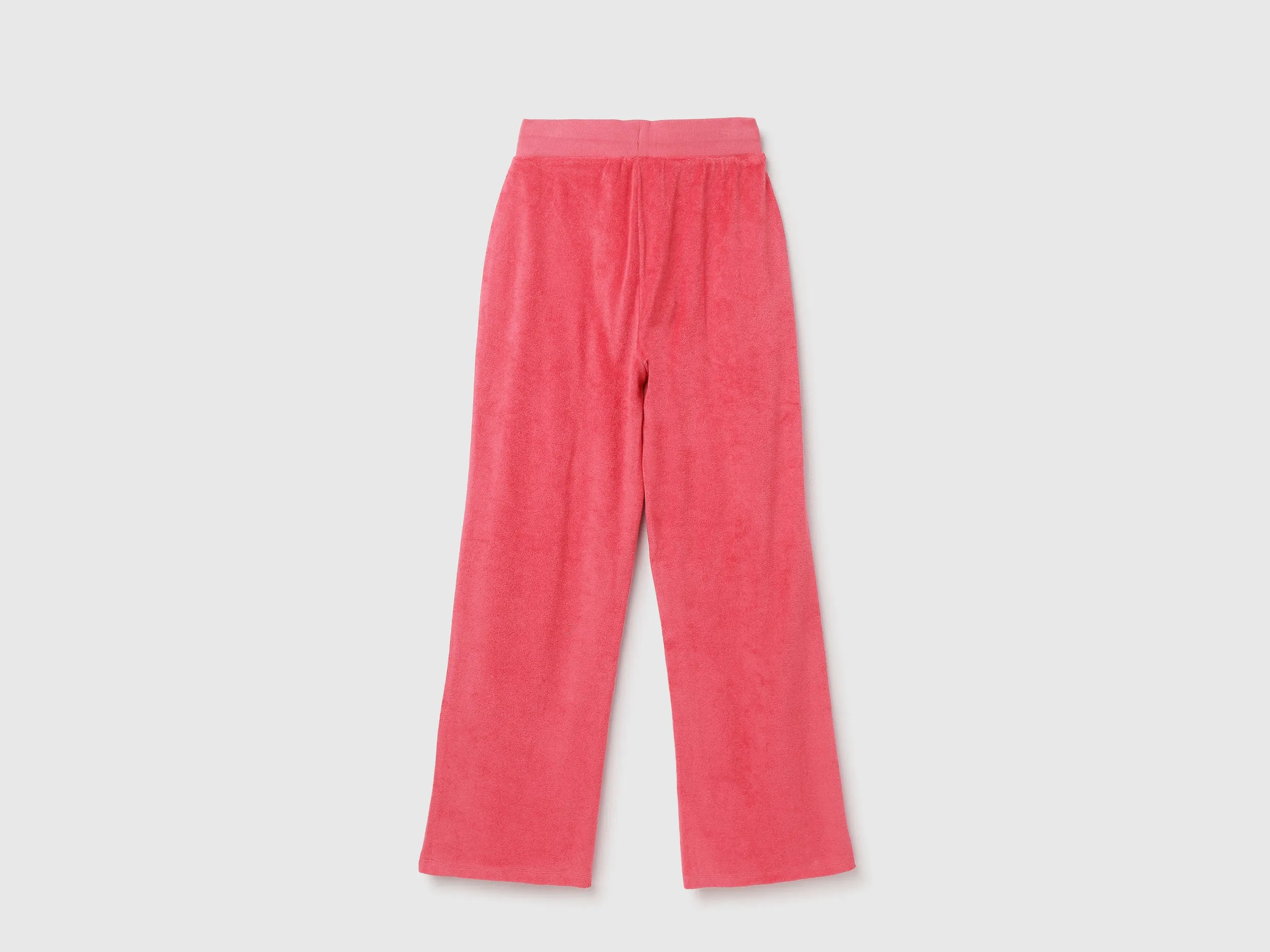Solid Coloured Wide Leg Joggers