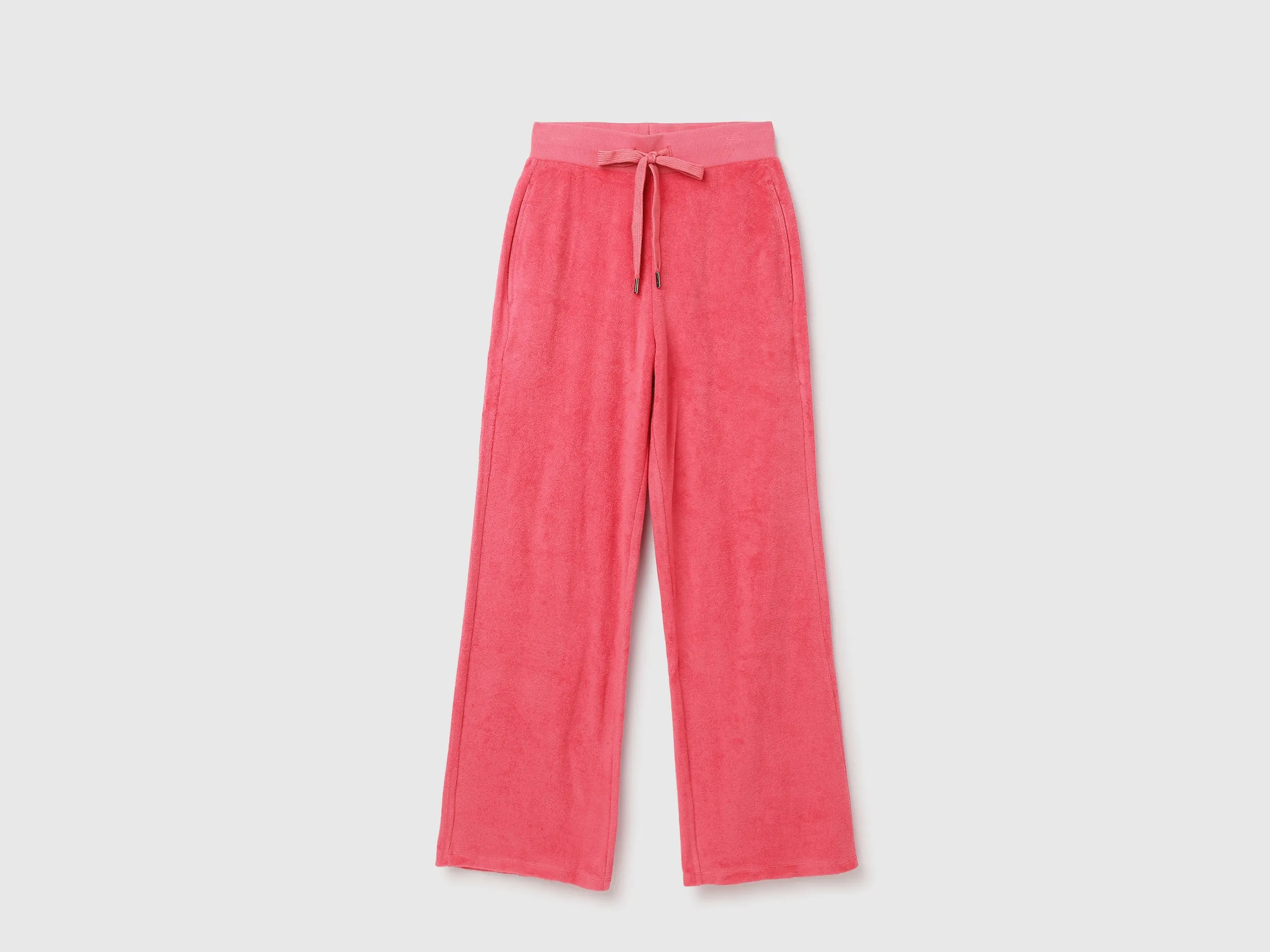 Solid Coloured Wide Leg Joggers