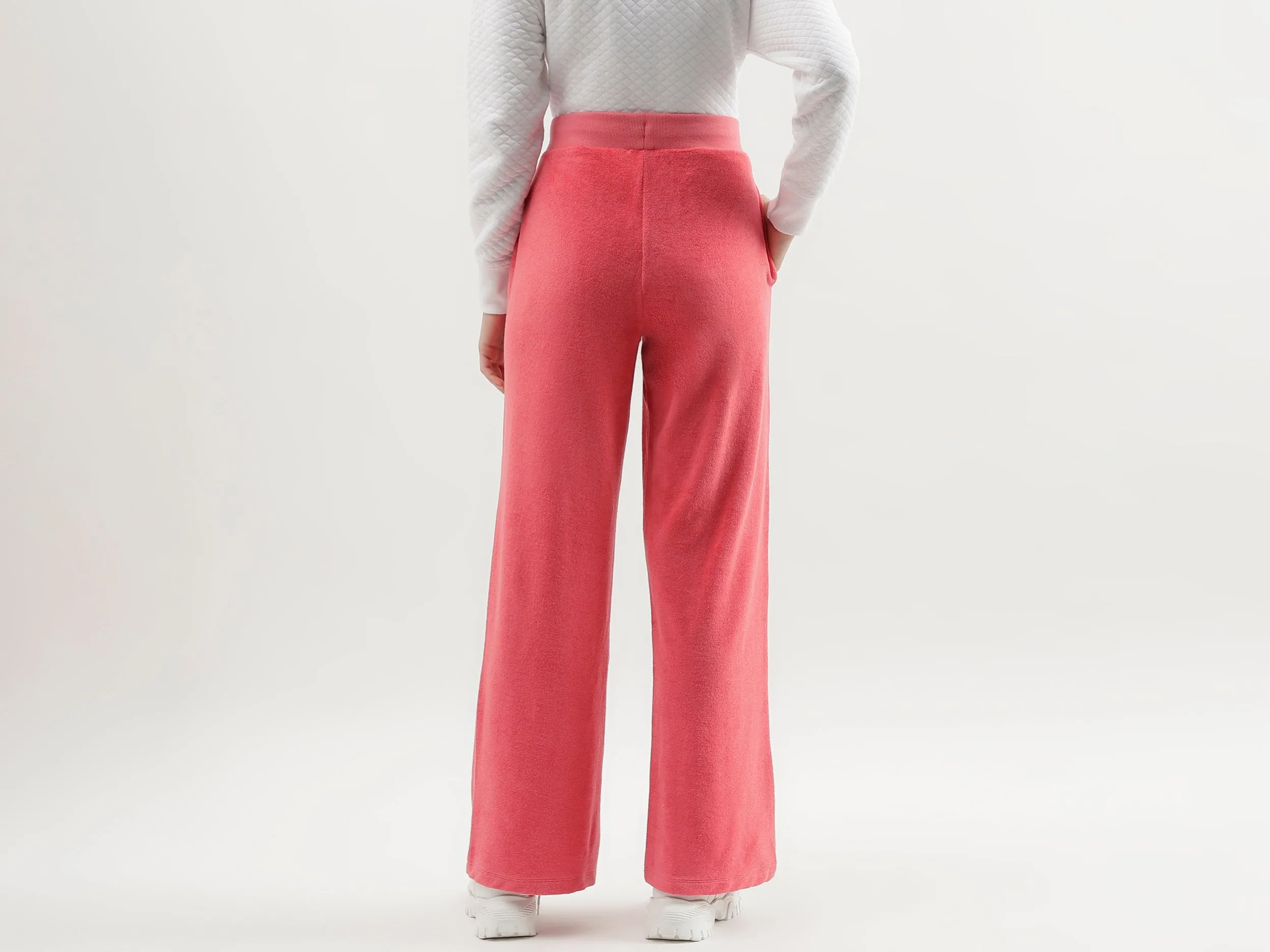 Solid Coloured Wide Leg Joggers