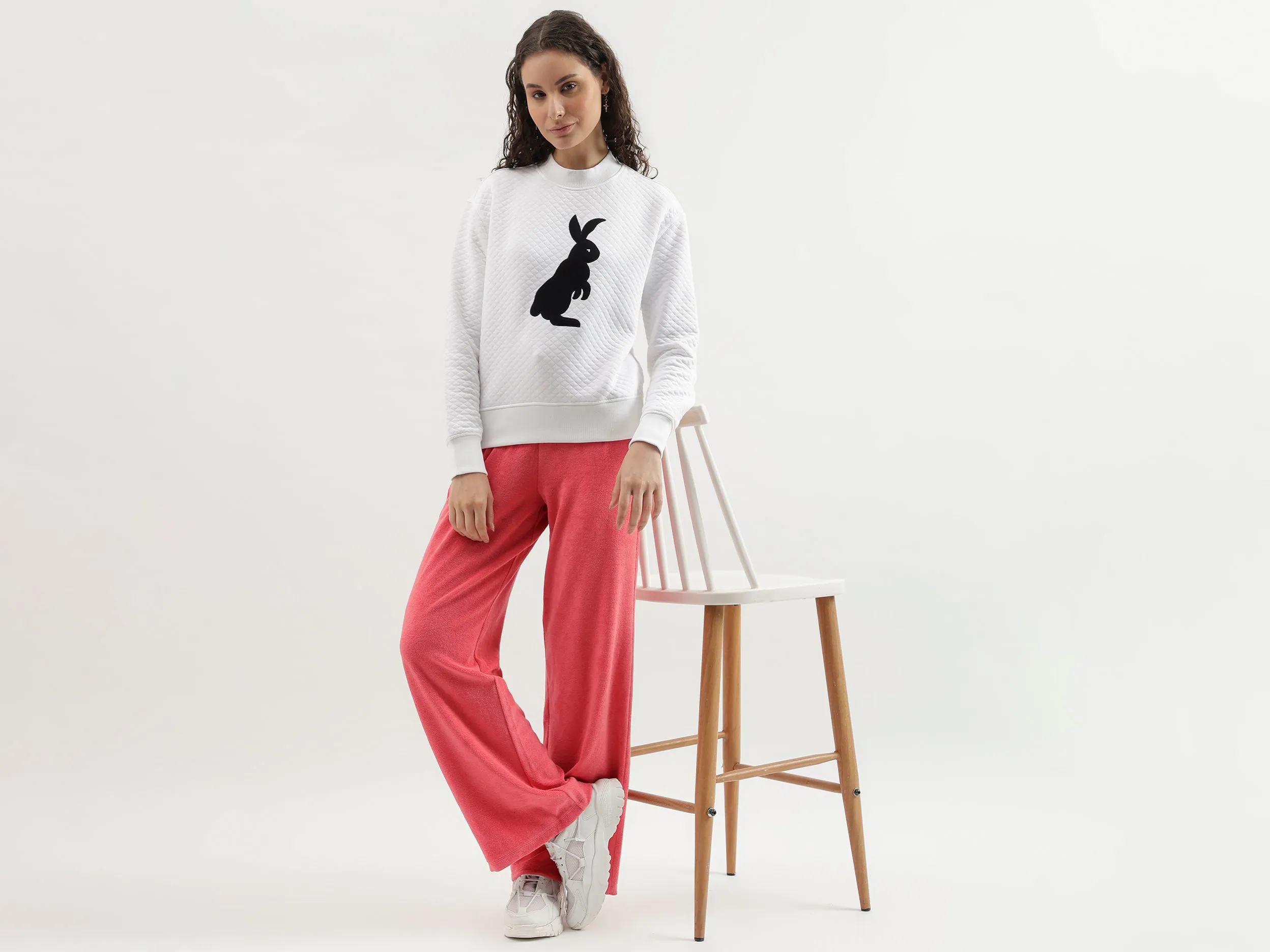 Solid Coloured Wide Leg Joggers