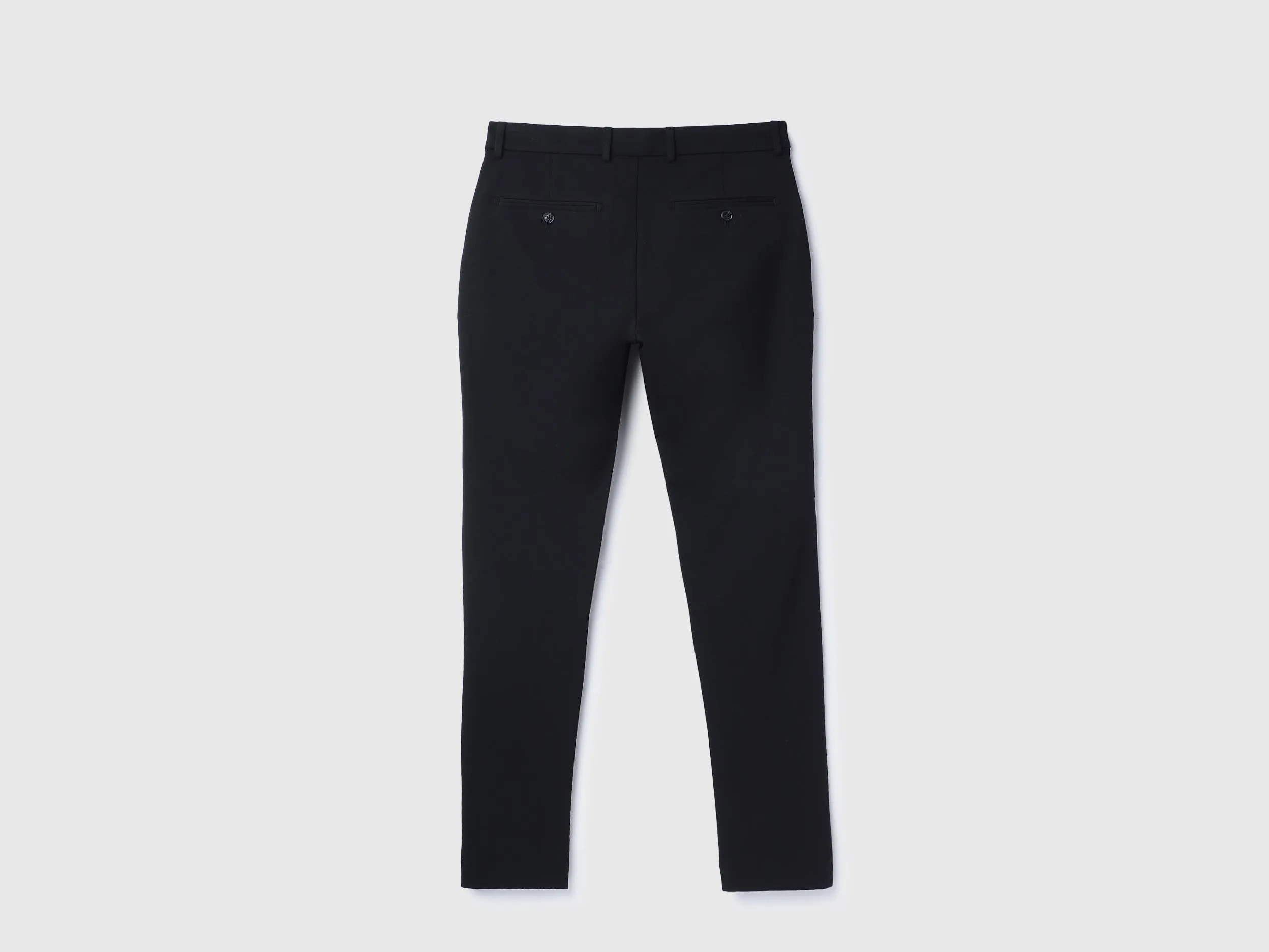Solid Mid Rise Slim Fit Trousers