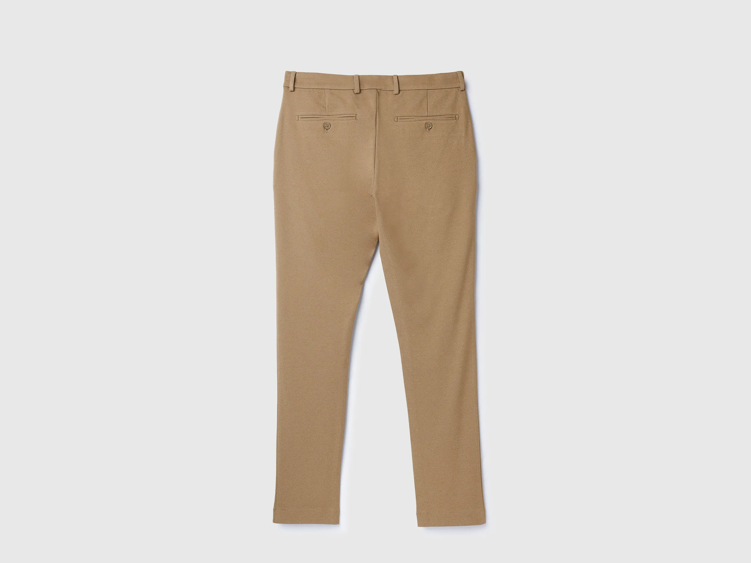 Solid Mid Rise Slim Fit Trousers