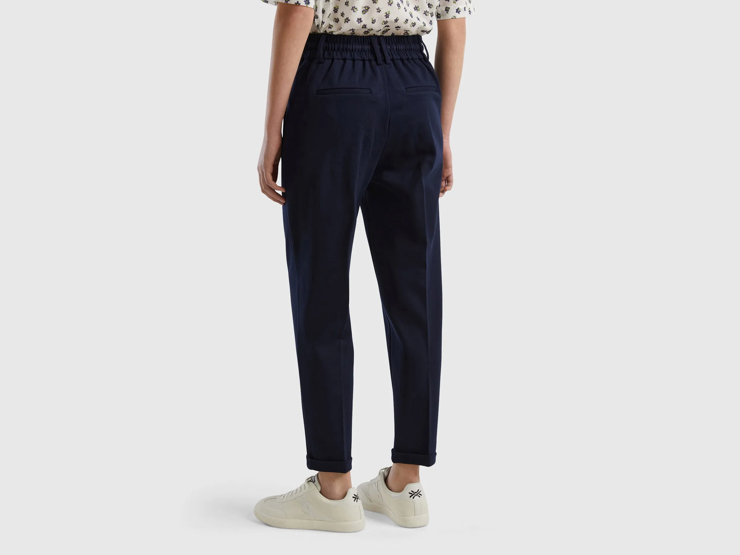 Solid Slim Fit Trousers