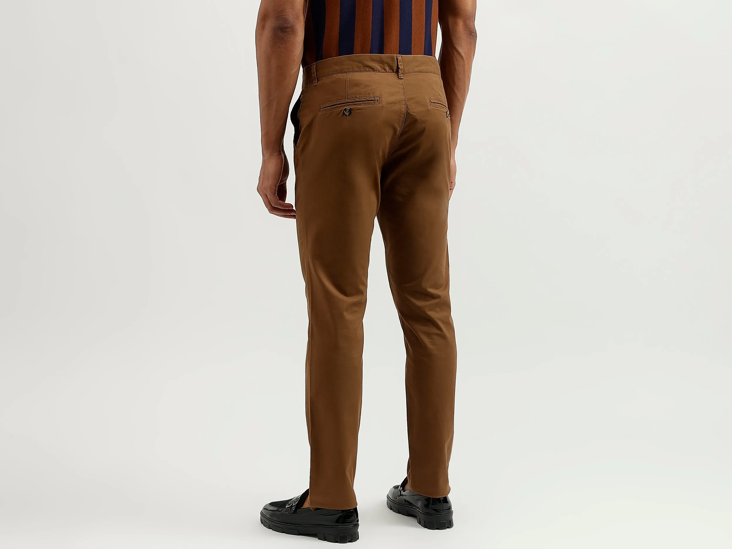 Solid Slim Fit Trousers