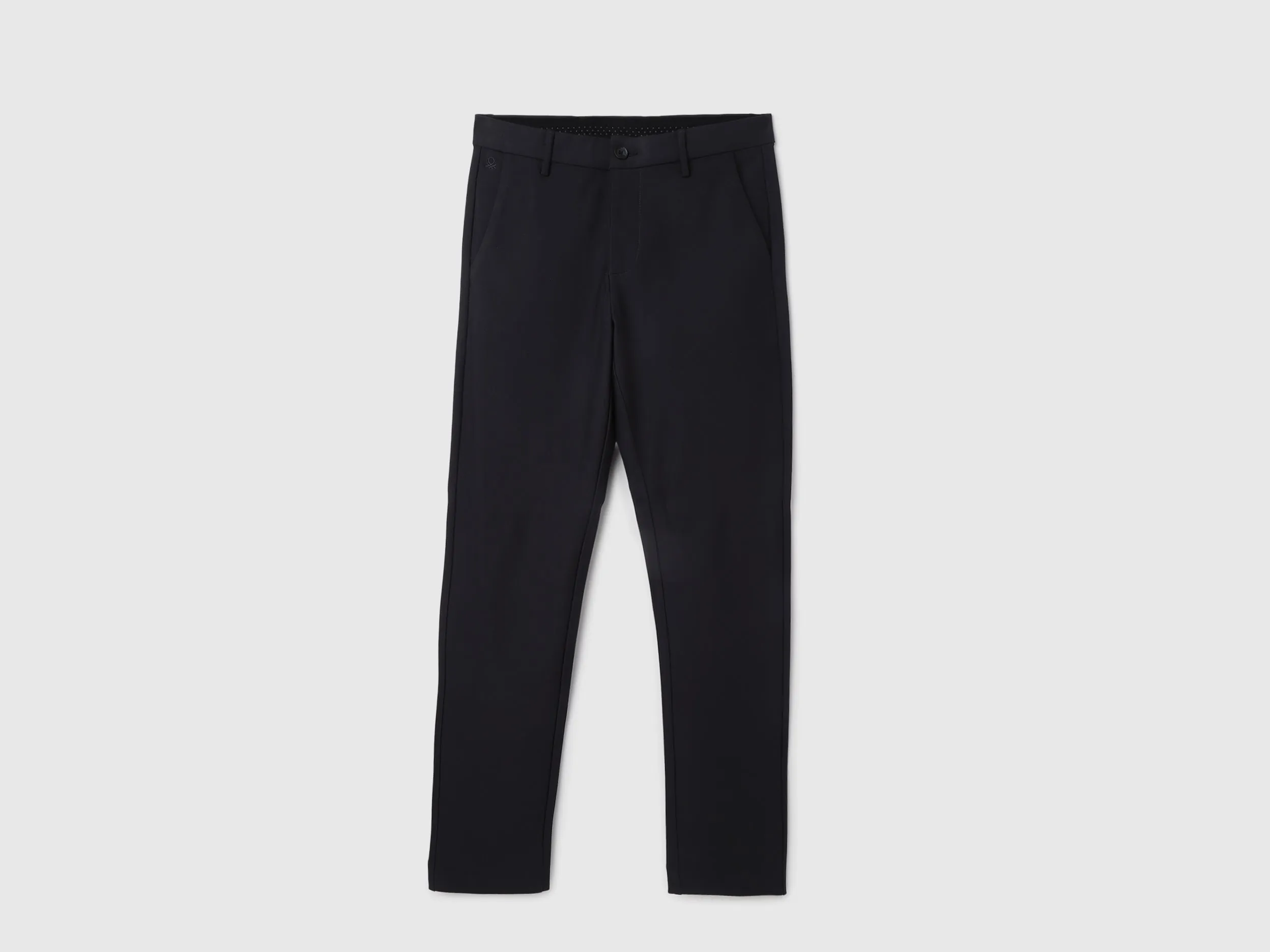 Solid Slim Fit Trousers
