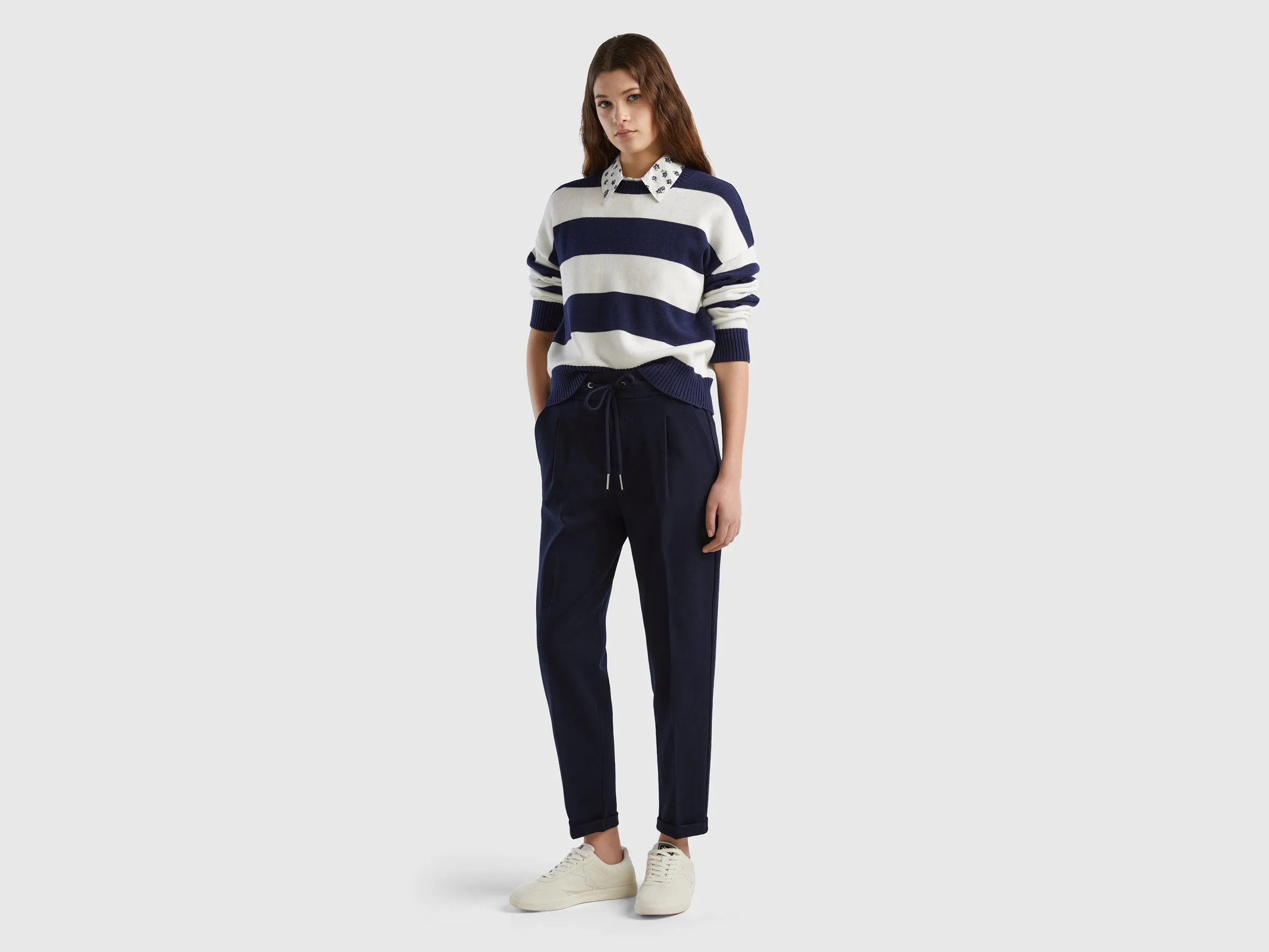Solid Slim Fit Trousers