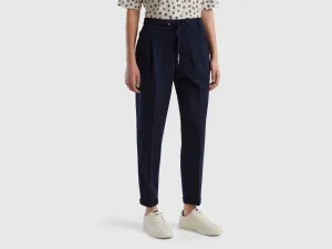 Solid Slim Fit Trousers