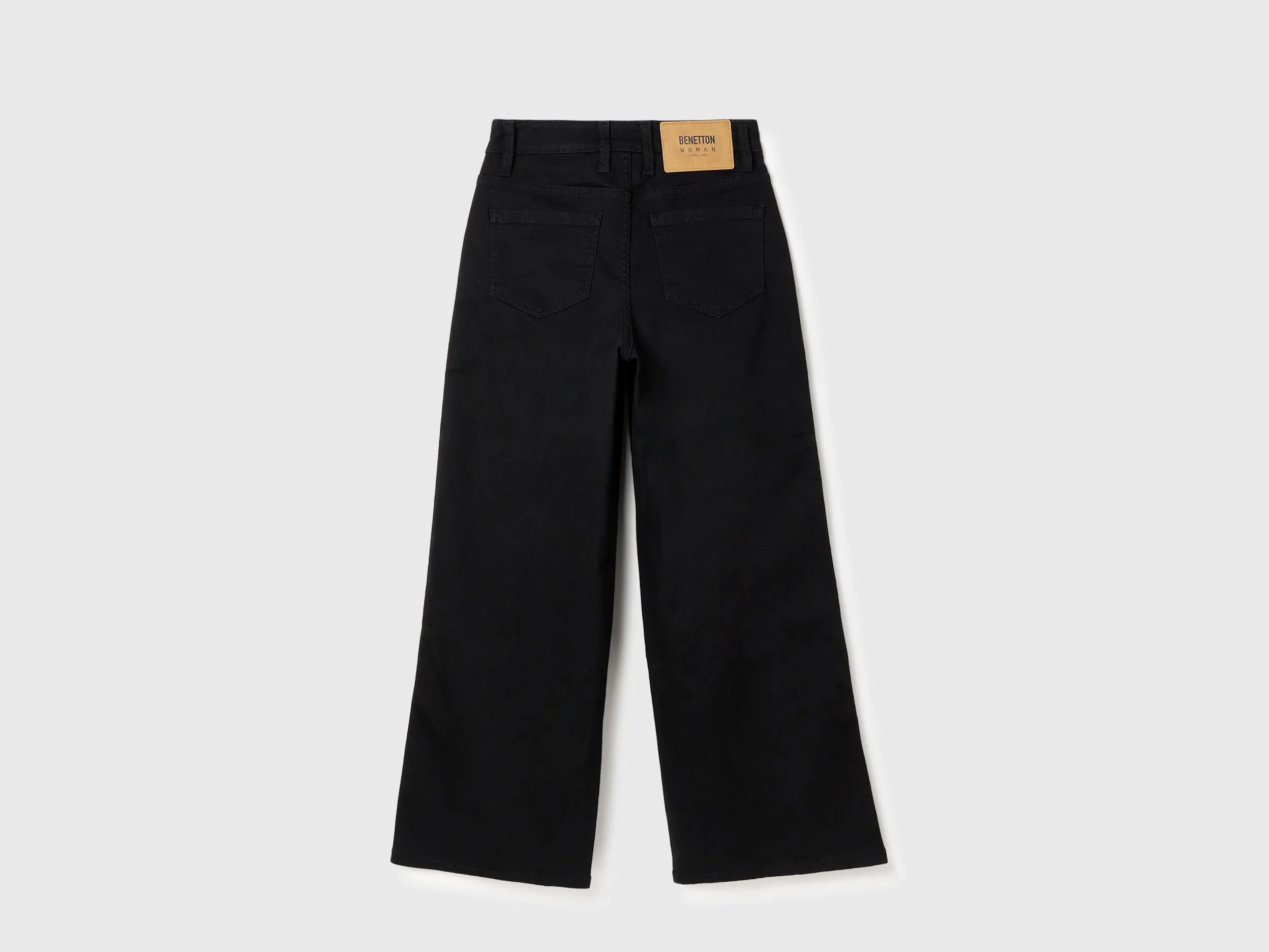 Solid Wide Leg Trousers