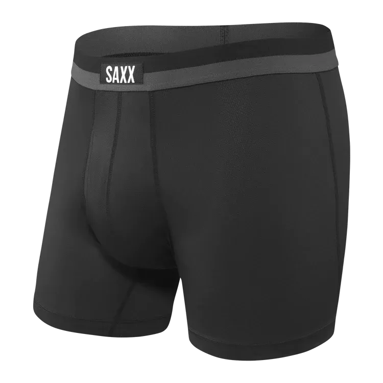 Sport Mesh Boxer Brief - Black