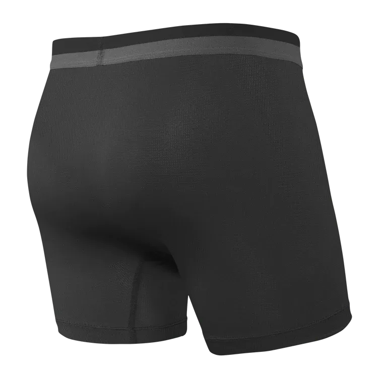 Sport Mesh Boxer Brief - Black